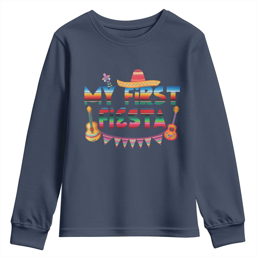 My First Fiesta Youth Sweatshirt Baby Cinco De Mayo Mexican Fiesta Outfit