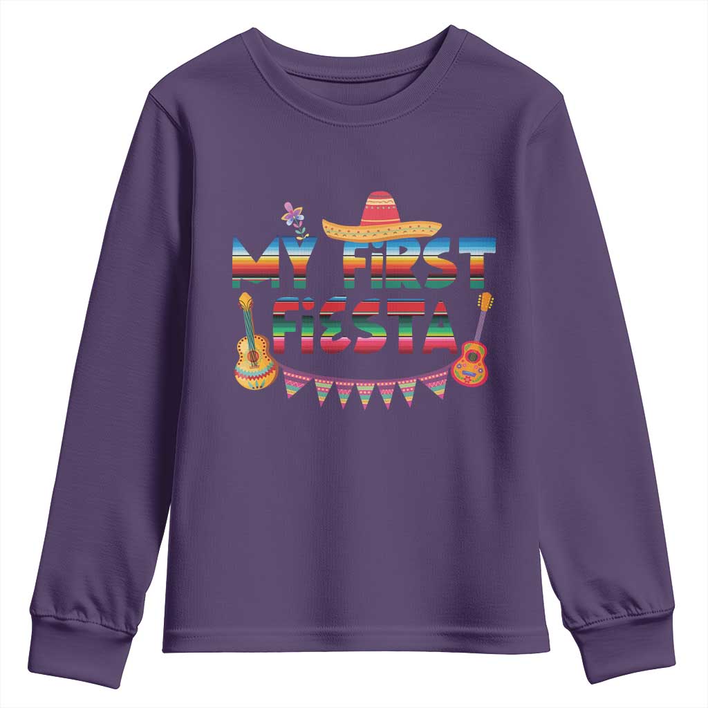 My First Fiesta Youth Sweatshirt Baby Cinco De Mayo Mexican Fiesta Outfit