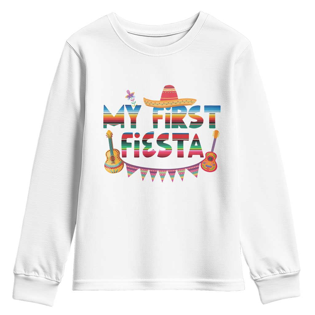 My First Fiesta Youth Sweatshirt Baby Cinco De Mayo Mexican Fiesta Outfit