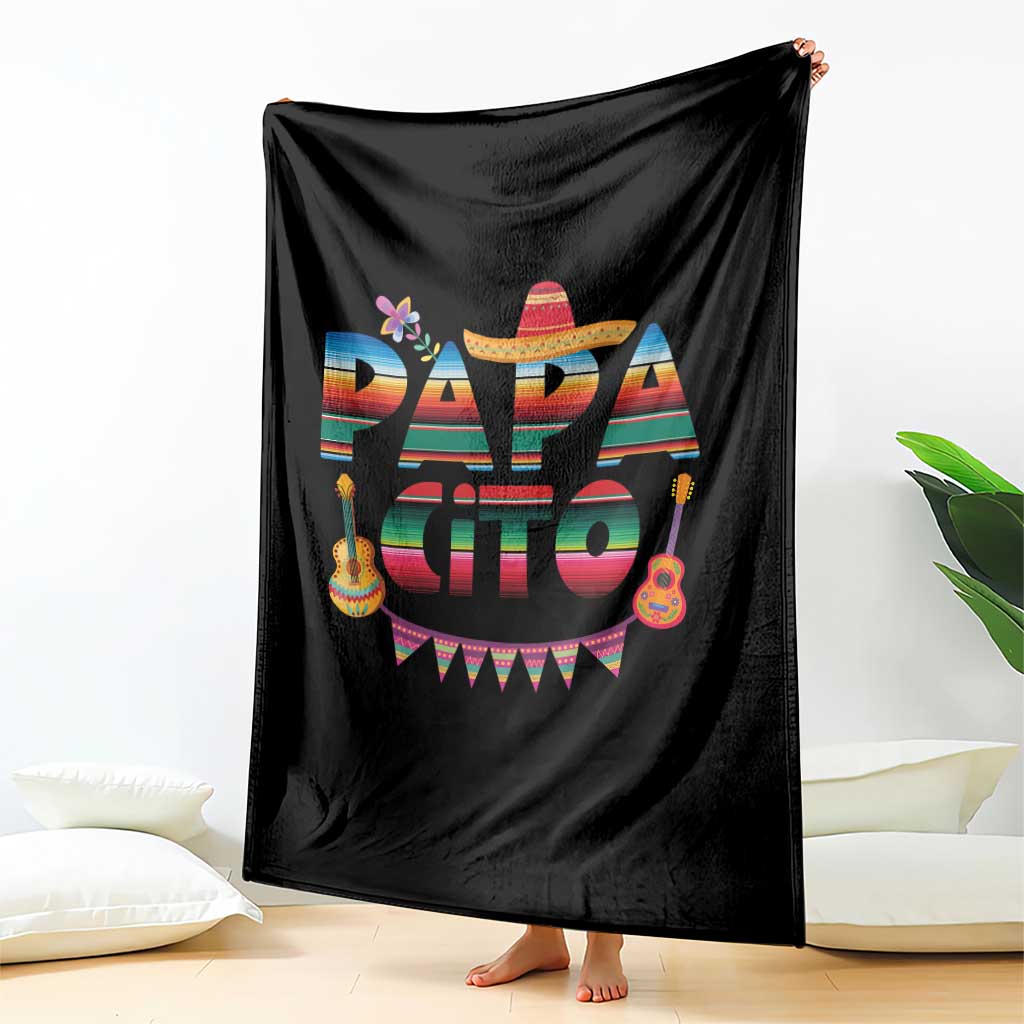Papa Cito Throw Blanket Mexican Dad Latino Fathers Day Gift