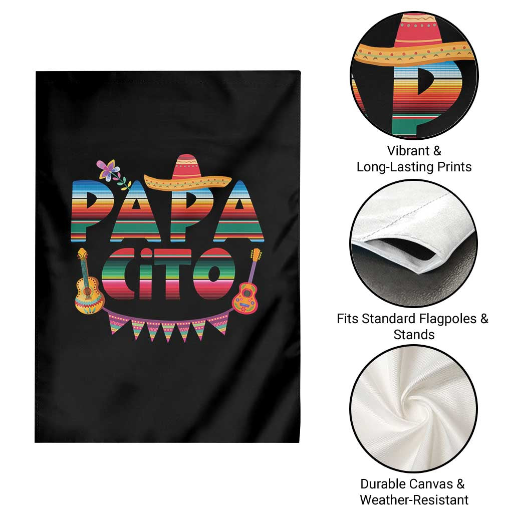 Papa Cito Garden Flag Mexican Dad Latino Fathers Day Gift