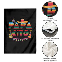 Papa Cito Garden Flag Mexican Dad Latino Fathers Day Gift
