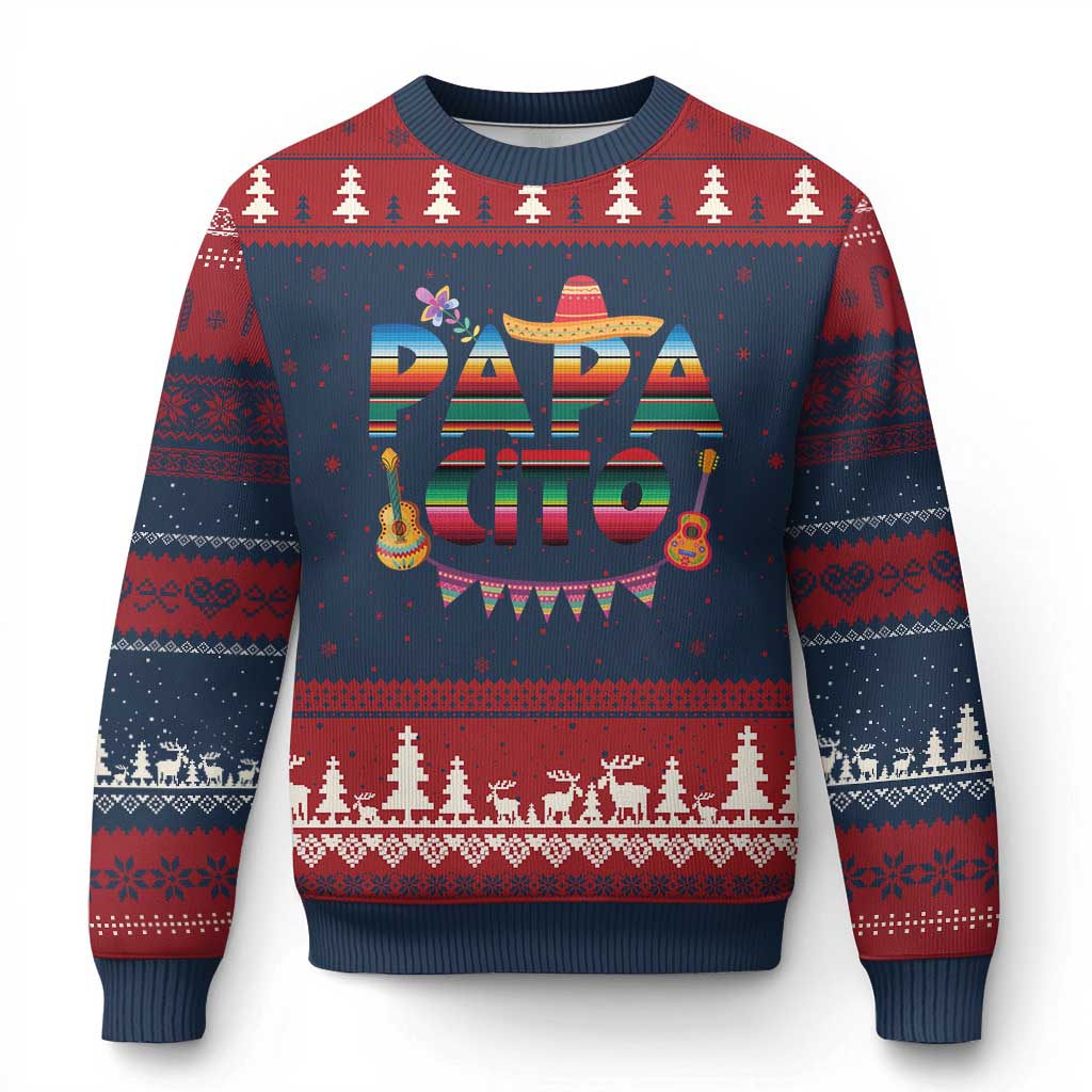 Papa Cito Ugly Christmas Sweater Mexican Dad Latino Fathers Day Gift