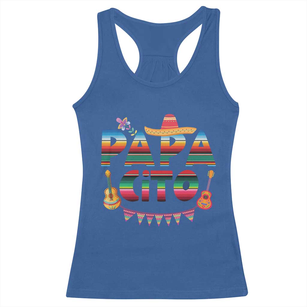 Papa Cito Racerback Tank Top Mexican Dad Latino Fathers Day Gift