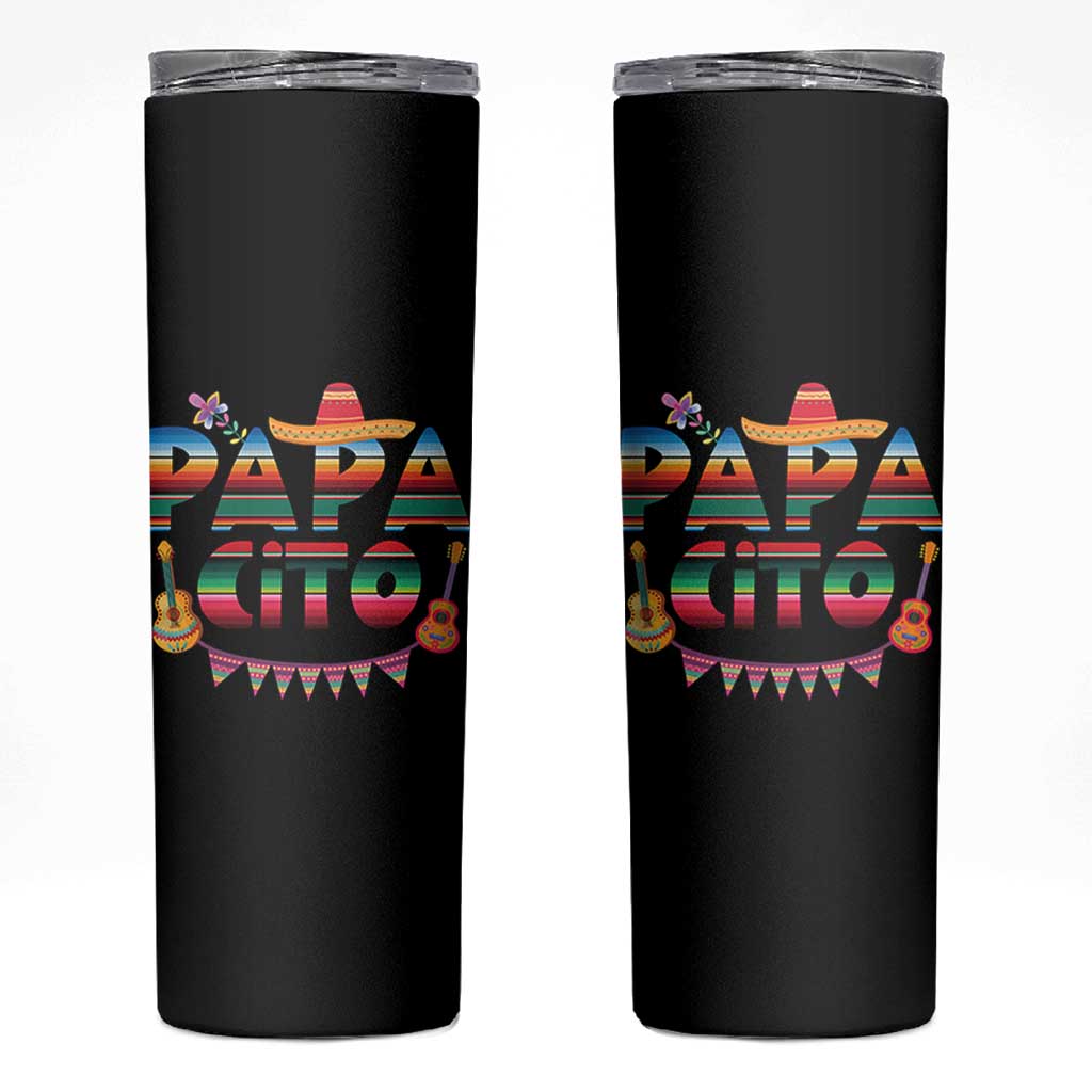 Papa Cito Skinny Tumbler Mexican Dad Latino Fathers Day Gift