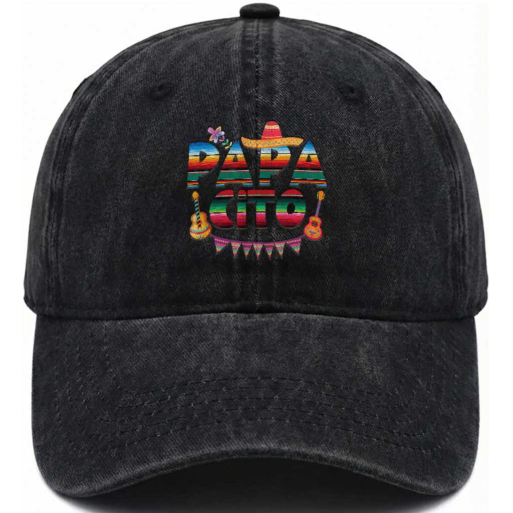 Papa Cito Washed Cotton Baseball Cap Mexican Dad Latino Fathers Day Gift