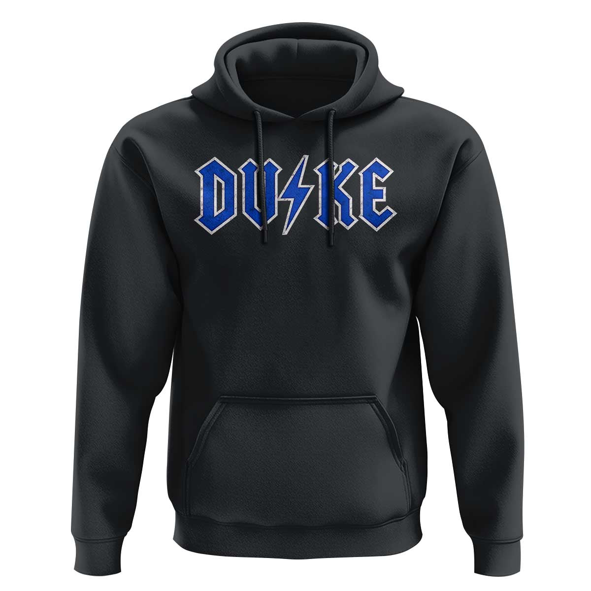 Vintage Duke Last Name Sports Style Hoodie Vintage Lightning Bold Gothic Font Graphic Basketball Fans