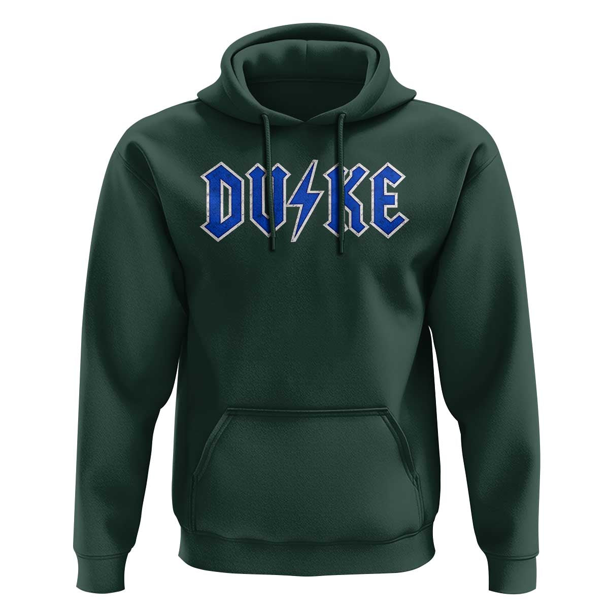 Vintage Duke Last Name Sports Style Hoodie Vintage Lightning Bold Gothic Font Graphic Basketball Fans