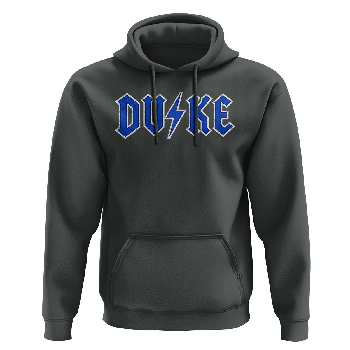 Vintage Duke Last Name Sports Style Hoodie Vintage Lightning Bold Gothic Font Graphic Basketball Fans