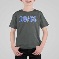Vintage Duke Last Name Sports Style T Shirt For Kid Vintage Lightning Bold Gothic Font Graphic Basketball Fans