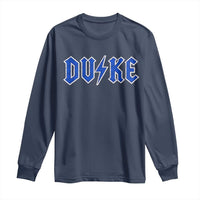 Vintage Duke Last Name Sports Style Long Sleeve Shirt Vintage Lightning Bold Gothic Font Graphic Basketball Fans