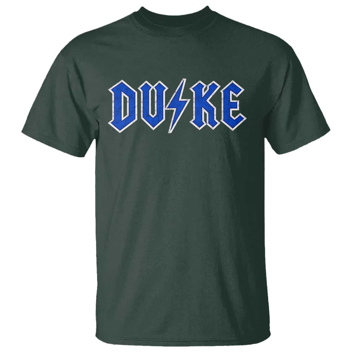 Vintage Duke Last Name Sports Style T Shirt Vintage Lightning Bold Gothic Font Graphic Basketball Fans