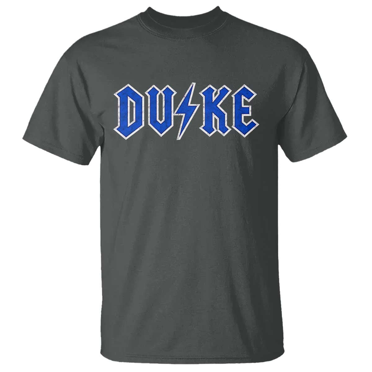 Vintage Duke Last Name Sports Style T Shirt Vintage Lightning Bold Gothic Font Graphic Basketball Fans