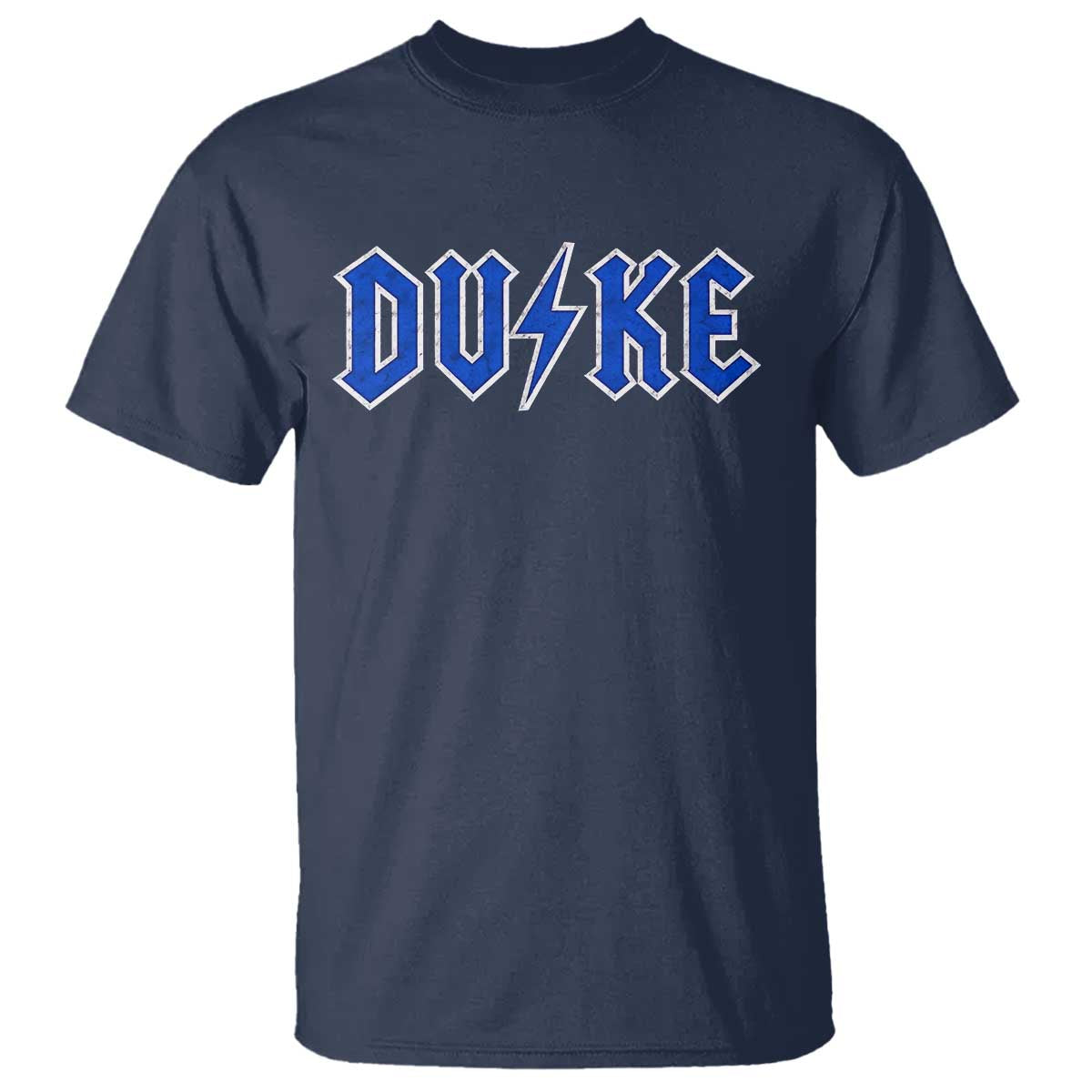Vintage Duke Last Name Sports Style T Shirt Vintage Lightning Bold Gothic Font Graphic Basketball Fans