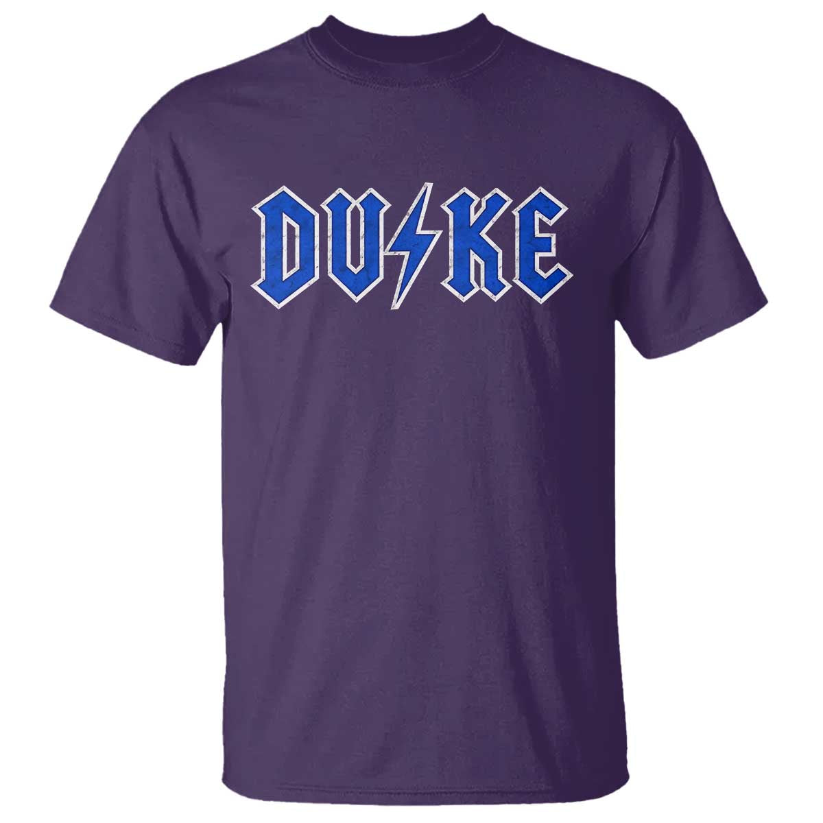 Vintage Duke Last Name Sports Style T Shirt Vintage Lightning Bold Gothic Font Graphic Basketball Fans