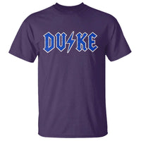 Vintage Duke Last Name Sports Style T Shirt Vintage Lightning Bold Gothic Font Graphic Basketball Fans