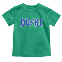 Vintage Duke Last Name Sports Style Toddler T Shirt Vintage Lightning Bold Gothic Font Graphic Basketball Fans