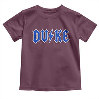 Vintage Duke Last Name Sports Style Toddler T Shirt Vintage Lightning Bold Gothic Font Graphic Basketball Fans