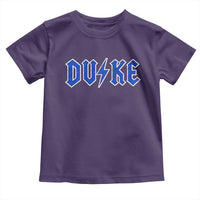 Vintage Duke Last Name Sports Style Toddler T Shirt Vintage Lightning Bold Gothic Font Graphic Basketball Fans