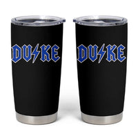 Vintage Duke Last Name Sports Style Tumbler Cup Vintage Lightning Bold Gothic Font Graphic Basketball Fans