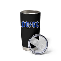 Vintage Duke Last Name Sports Style Tumbler Cup Vintage Lightning Bold Gothic Font Graphic Basketball Fans