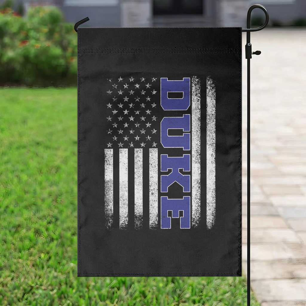 Vintage Duke Name American Flag Garden Flag Retro Sport Basketball Fans