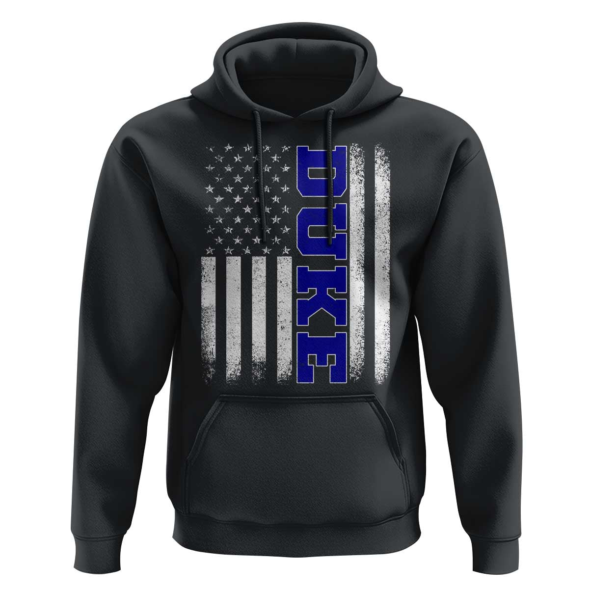 Vintage Duke Name American Flag Hoodie Retro Sport Basketball Fans