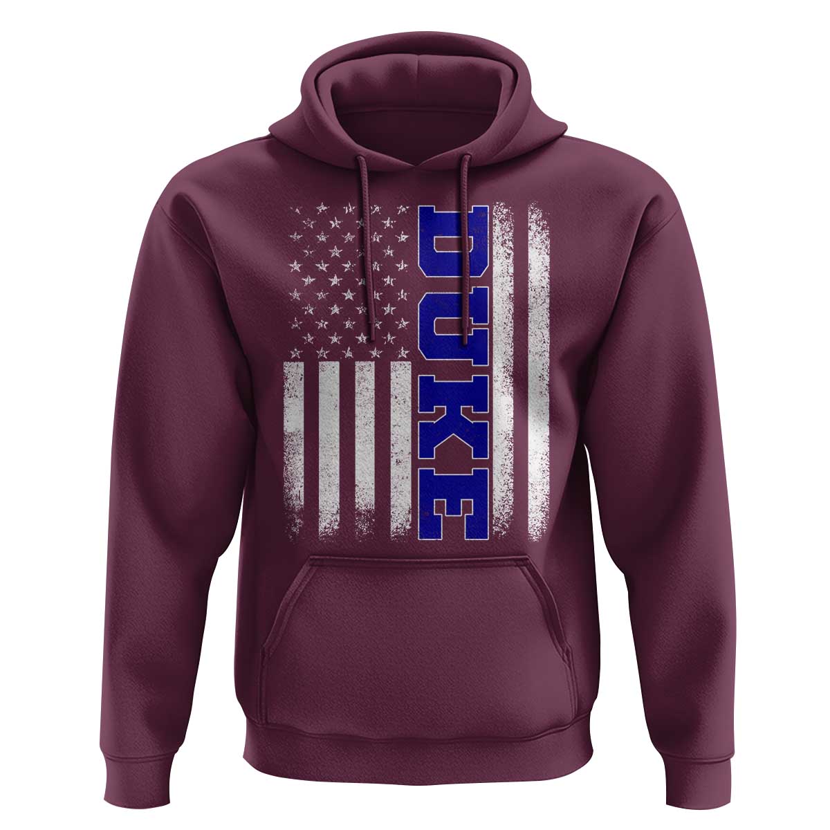 Vintage Duke Name American Flag Hoodie Retro Sport Basketball Fans