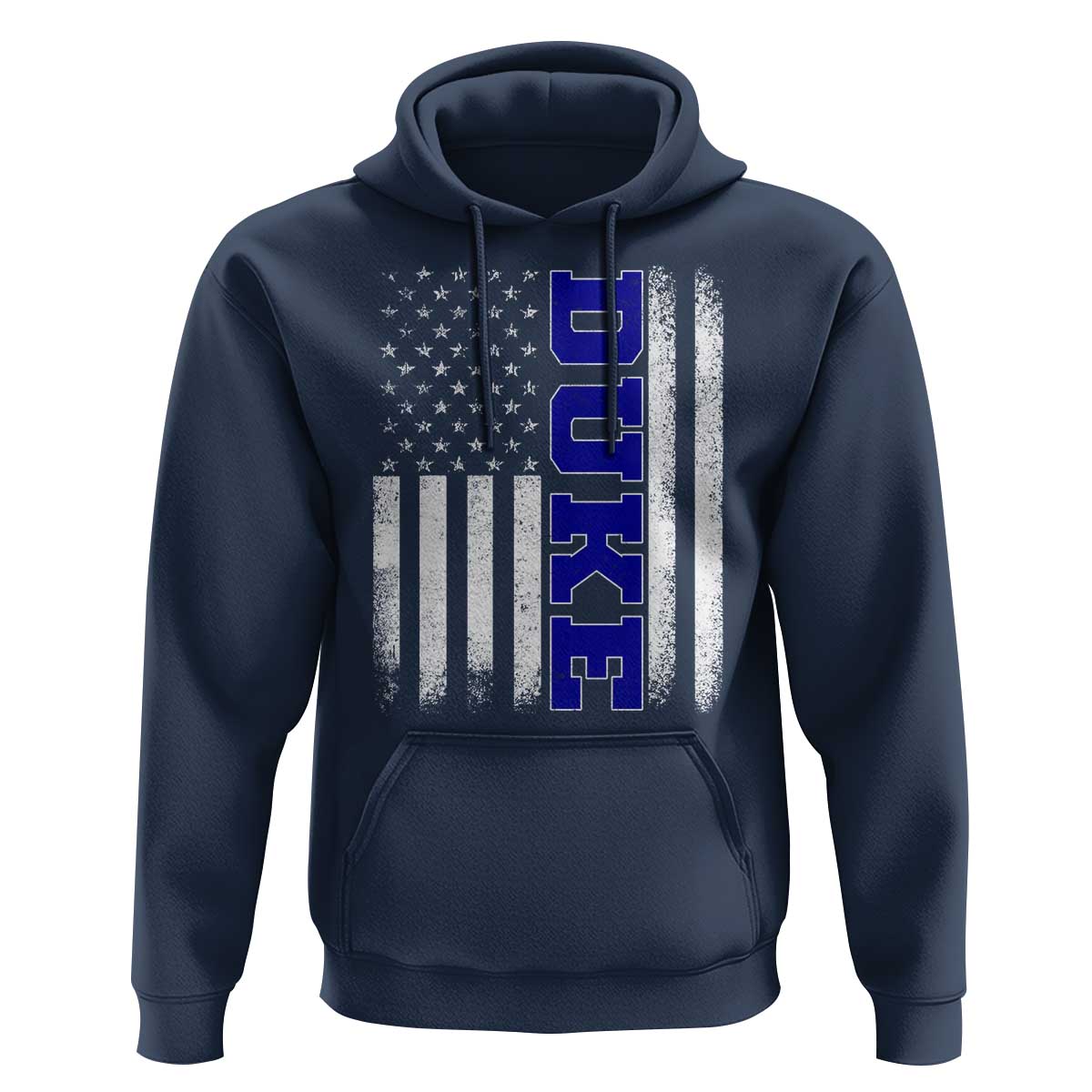 Vintage Duke Name American Flag Hoodie Retro Sport Basketball Fans