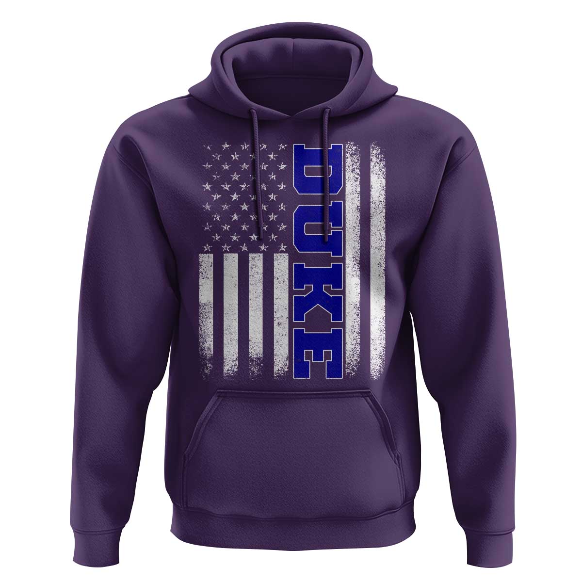 Vintage Duke Name American Flag Hoodie Retro Sport Basketball Fans