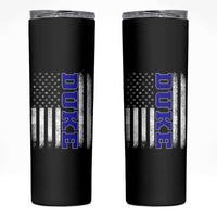 Vintage Duke Name American Flag Skinny Tumbler Retro Sport Basketball Fans
