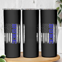 Vintage Duke Name American Flag Skinny Tumbler Retro Sport Basketball Fans