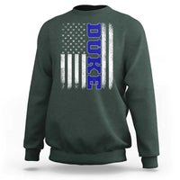 Vintage Duke Name American Flag Sweatshirt Retro Sport Basketball Fans