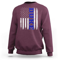 Vintage Duke Name American Flag Sweatshirt Retro Sport Basketball Fans