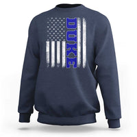 Vintage Duke Name American Flag Sweatshirt Retro Sport Basketball Fans