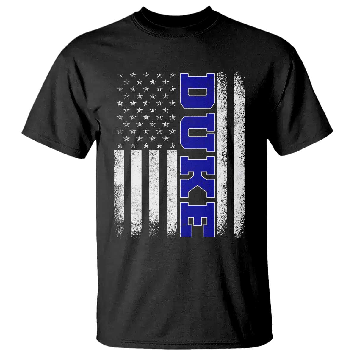 Vintage Duke Name American Flag T Shirt Retro Sport Basketball Fans