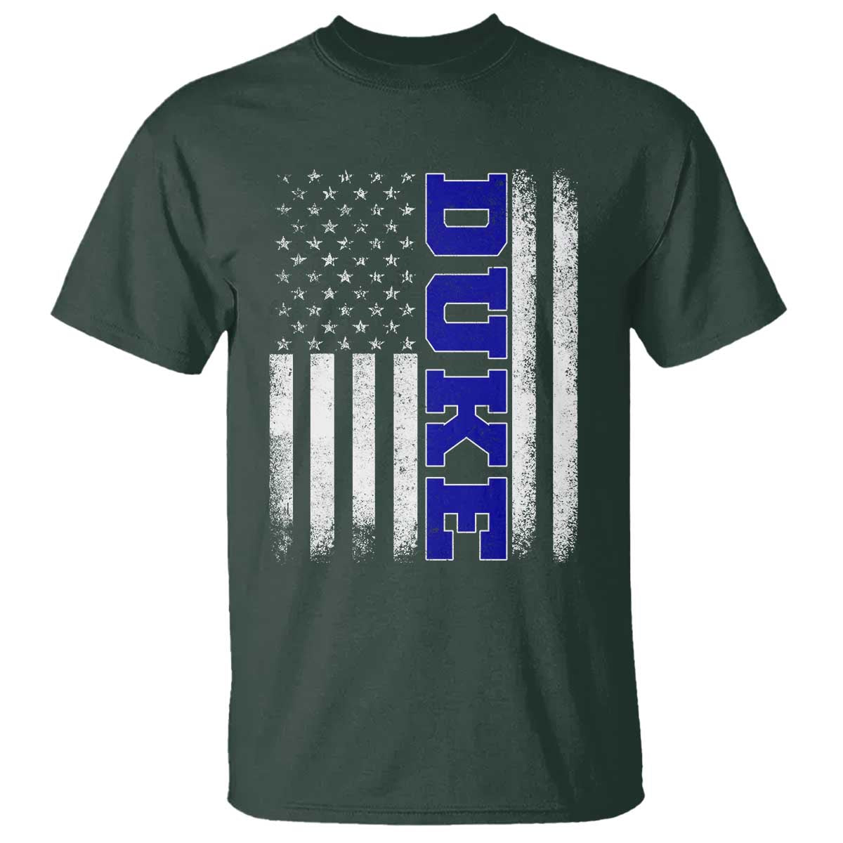 Vintage Duke Name American Flag T Shirt Retro Sport Basketball Fans