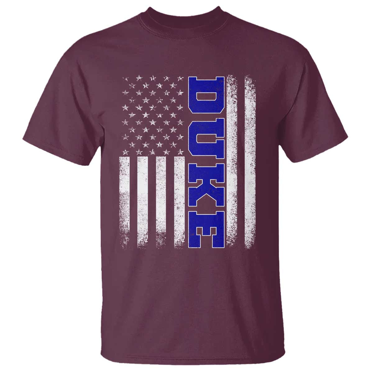 Vintage Duke Name American Flag T Shirt Retro Sport Basketball Fans