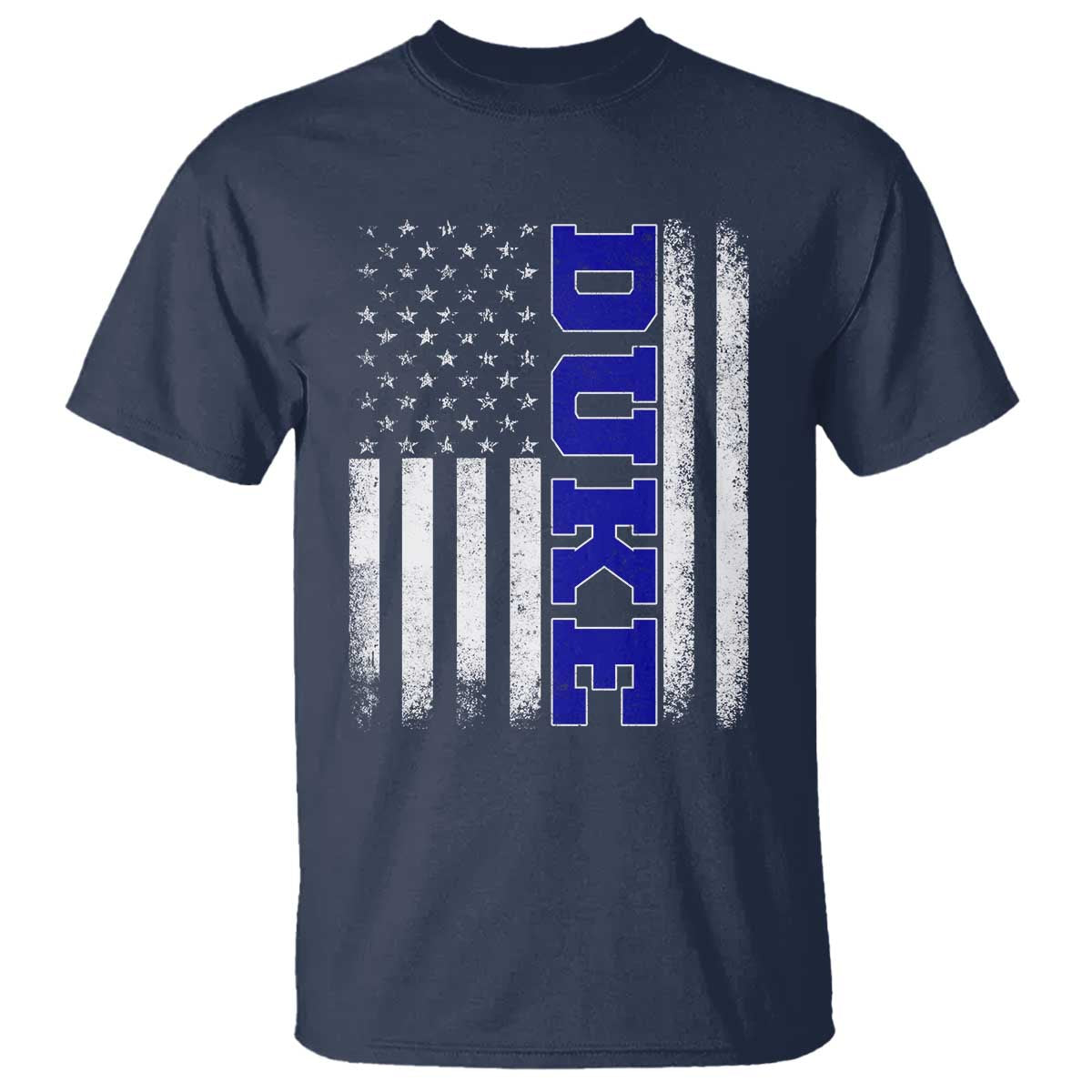 Vintage Duke Name American Flag T Shirt Retro Sport Basketball Fans