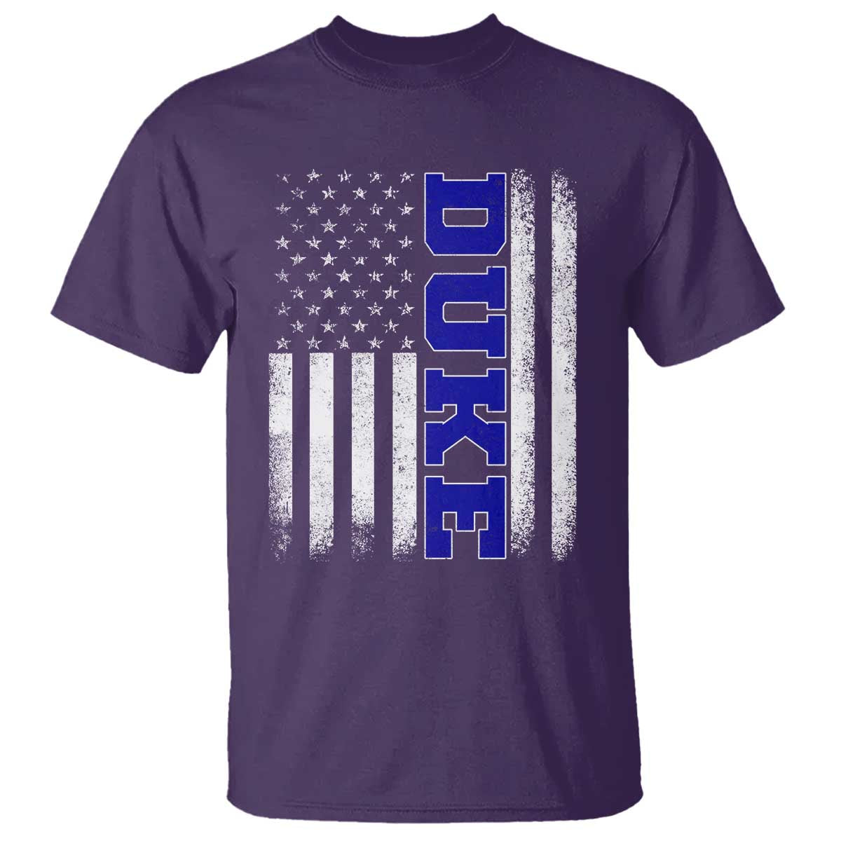 Vintage Duke Name American Flag T Shirt Retro Sport Basketball Fans