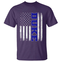 Vintage Duke Name American Flag T Shirt Retro Sport Basketball Fans