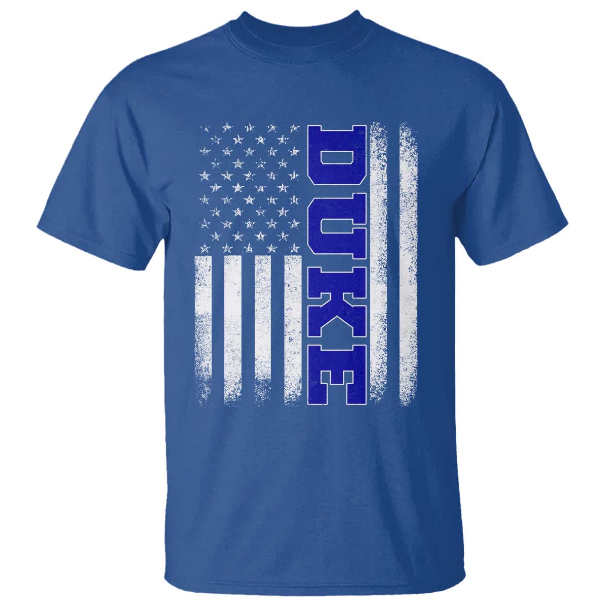 Vintage Duke Name American Flag T Shirt Retro Sport Basketball Fans