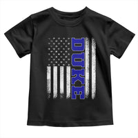 Vintage Duke Name American Flag Toddler T Shirt Retro Sport Basketball Fans