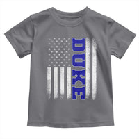 Vintage Duke Name American Flag Toddler T Shirt Retro Sport Basketball Fans