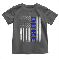 Vintage Duke Name American Flag Toddler T Shirt Retro Sport Basketball Fans