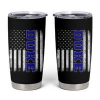 Vintage Duke Name American Flag Tumbler Cup Retro Sport Basketball Fans