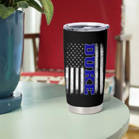 Vintage Duke Name American Flag Tumbler Cup Retro Sport Basketball Fans