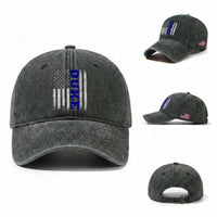 Vintage Duke Name American Flag Washed Cotton Baseball Cap Retro Sport Basketball Fans