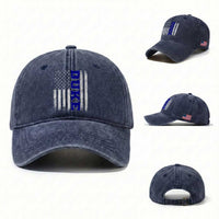 Vintage Duke Name American Flag Washed Cotton Baseball Cap Retro Sport Basketball Fans