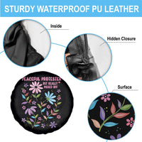 Feminist Protest Spare Tire Cover Peaceful But Pissed Off Floral Resist